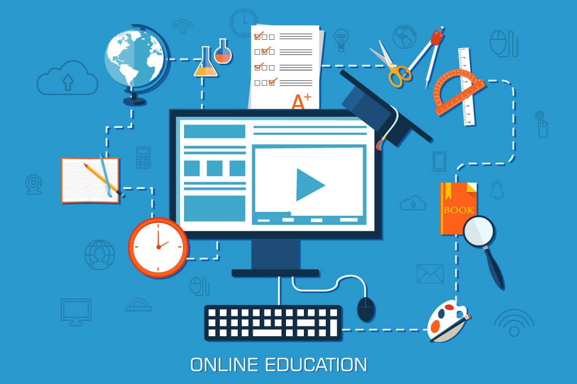 Virtual classroom for teaching online