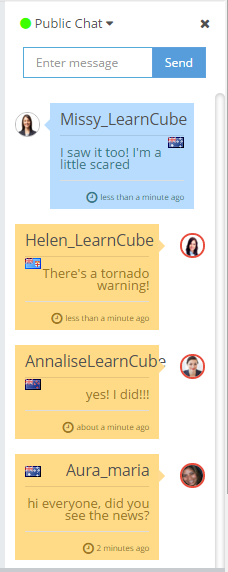 learncube-mainchat page
