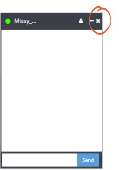 learncube-closing the private chat